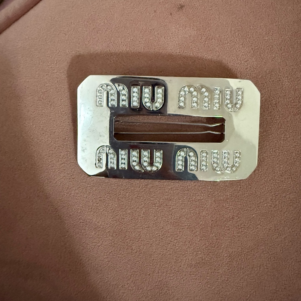Miu Miu Silver Hair clip